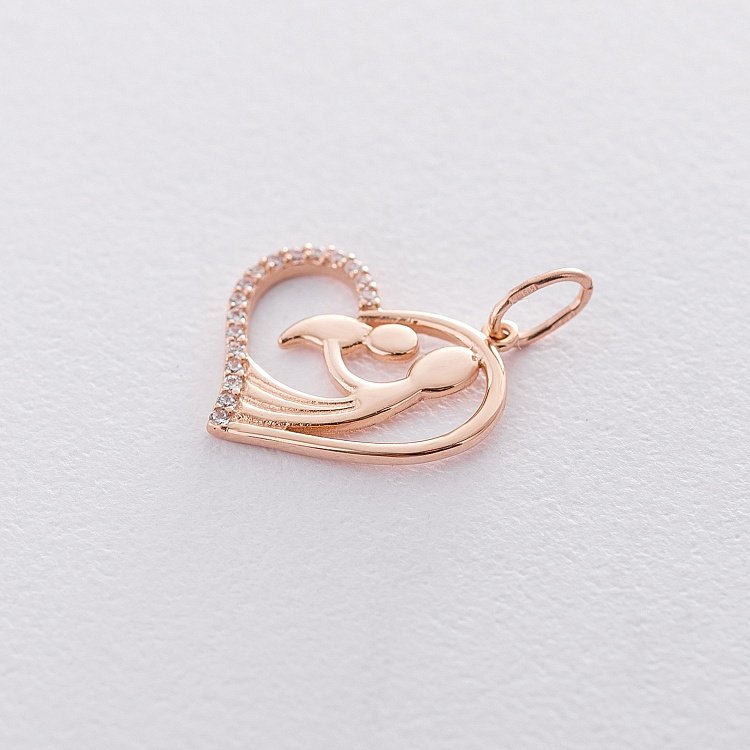 Золотой кулон "Мама и ребенок" п03304 от ювелирного магазина Оникс