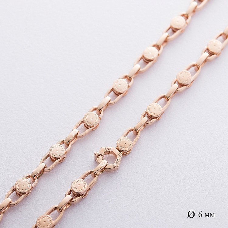 Цепочка из красного золота "BARAKA" ц00392 от ювелирного магазина Оникс