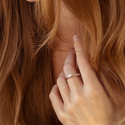 Кольцо "Астрид" в серебре 7029 №4