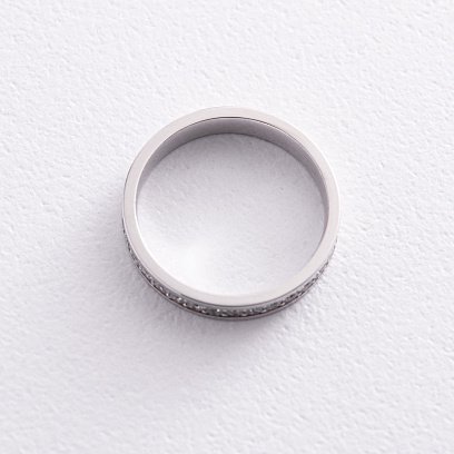 Кольцо в белом золоте с бриллиантами 214861121 №4