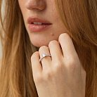 Помолвочное кольцо с бриллиантами (белое золото) 222091121 от ювелирного магазина Оникс - 1