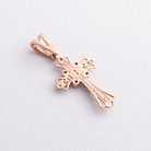 Золотой крестик "Распятие" с фианитами 2009000 от ювелирного магазина Оникс - 1