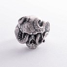 Мужское серебряное кольцо "Череп со щупальцами осьминога" 112716 от ювелирного магазина Оникс - 8