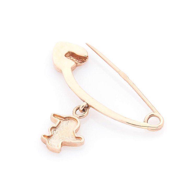 Золота шпилька "Каченя" (емаль) зак00093ут від ювелірного магазину Онікс - 1