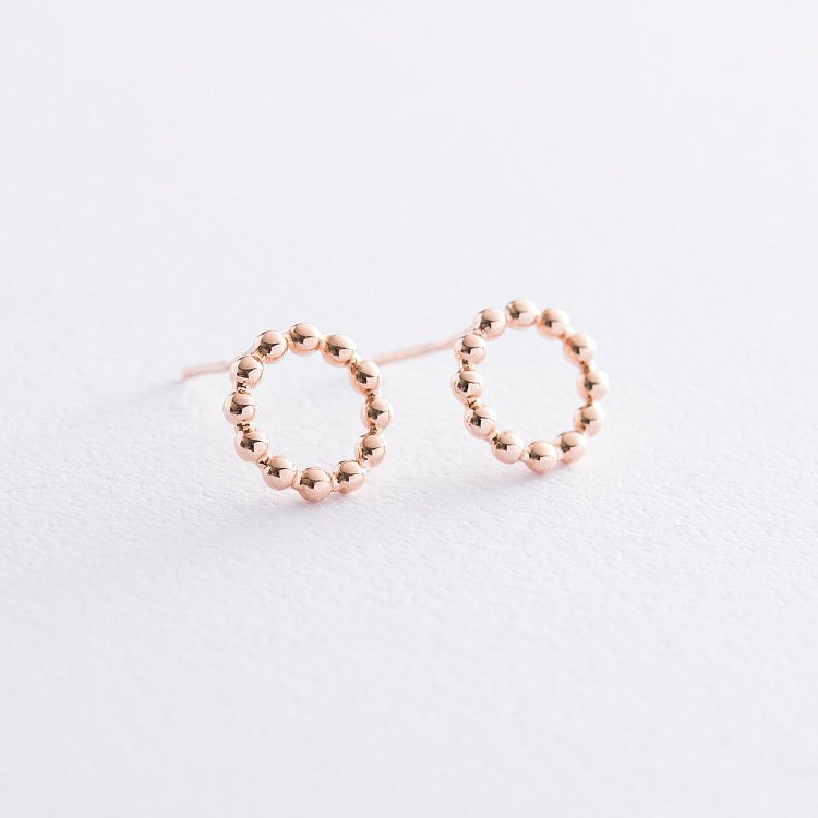 Золоті сережки-пусети "Гармонія" с06904 від ювелірного магазину Онікс