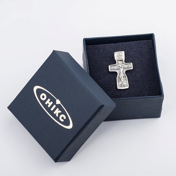 Православный крест с распятием 13140 от ювелирного магазина Оникс - 1