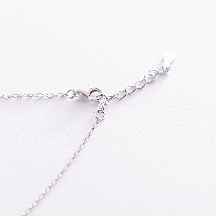 Серебряное колье "Шар" с эмалью 181069 от ювелирного магазина Оникс - 3