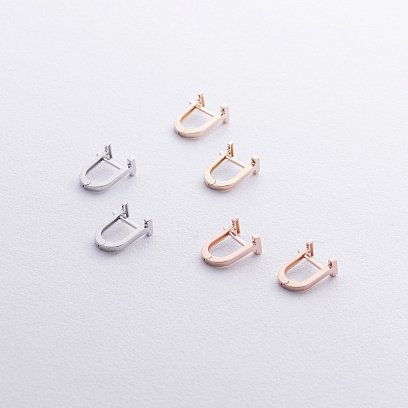 Серьги "Tina" в белом золоте с08794 №6