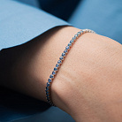 Золотий браслет з сапфірами і діамантами бб0065mi от ювелирного магазина Оникс - 5