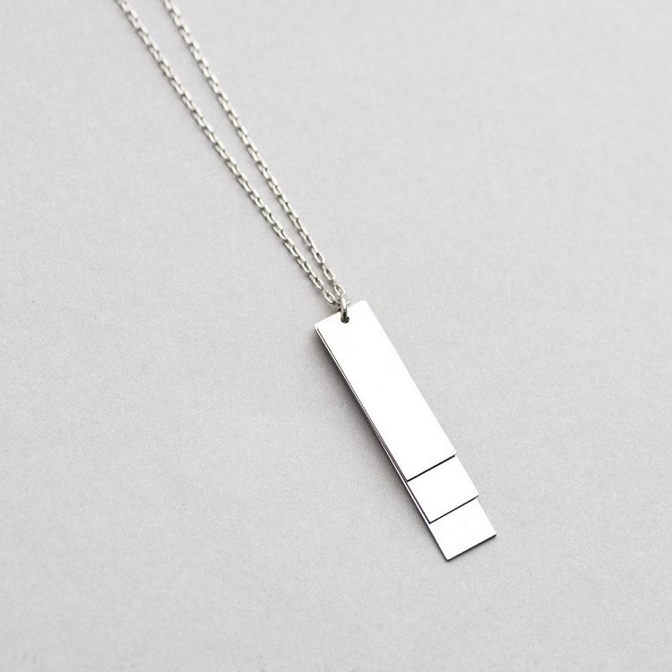 Срібне кольє (можливе гравіювання) 18707 від ювелірного магазину Онікс - 2