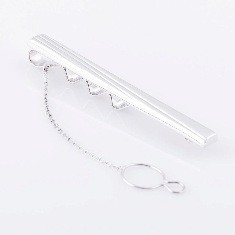 Зажим для галстука из белого золота заж00120 от ювелирного магазина Оникс