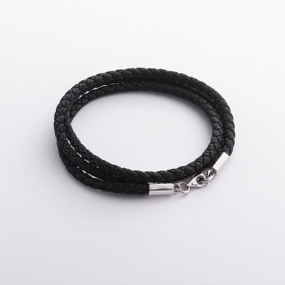 Ювелірний шнурок із золотою застібкою кол02661