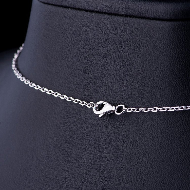 Серебряное колье с фианитами 18256 - 2 Серебряное колье с фианитами 18256 от ювелирного магазина Оникс - 2