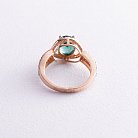 Золотое кольцо (празиолит, фианит) к04657 от ювелирного магазина Оникс - 2