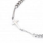 Срібний браслет з хрестиком 141223 от ювелирного магазина Оникс - 2