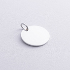 Серебряный кулон для гравировки (21 мм) 133090 от ювелирного магазина Оникс