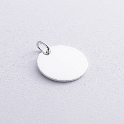 Серебряный кулон для гравировки (21 мм) 133090