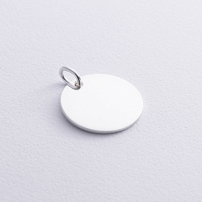 Серебряный кулон для гравировки (21 мм) 133090