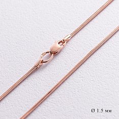 Золотая цепочка плетение Снейк (1.5 мм) ц00003-1.5