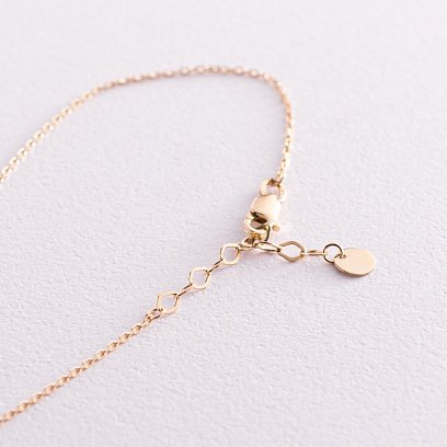 Колье "Клевер" в желтом золоте кол02086 №4