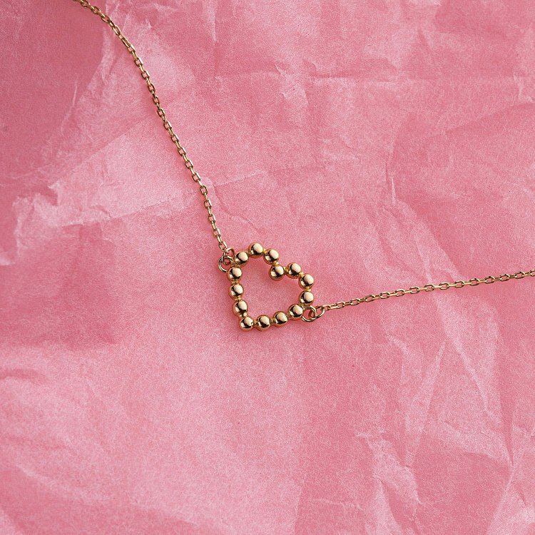 Браслет "Закохане серце" в жовтому золоті б04844 від ювелірного магазину Онікс - 4