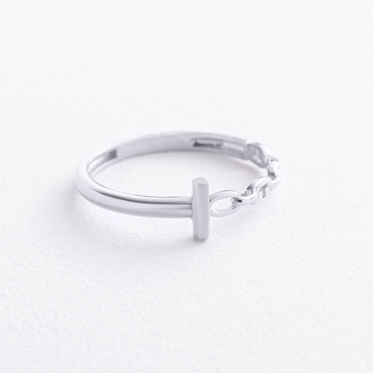 Кольцо "Lauren" в белом золоте к08497 от ювелирного магазина Оникс