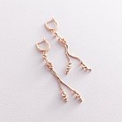 Золоті сережки з кульками с07158 от ювелирного магазина Оникс