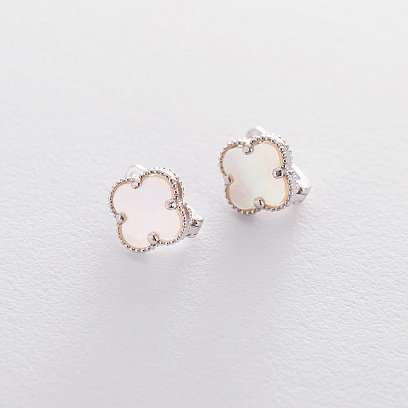 Серьги "Клевер" на английской застежке с06363
