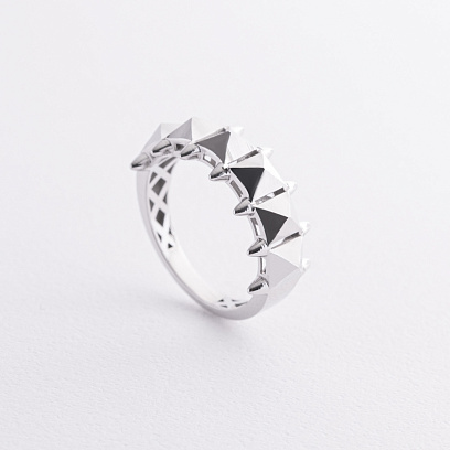 Кольцо "Clara" в белом золоте к08284