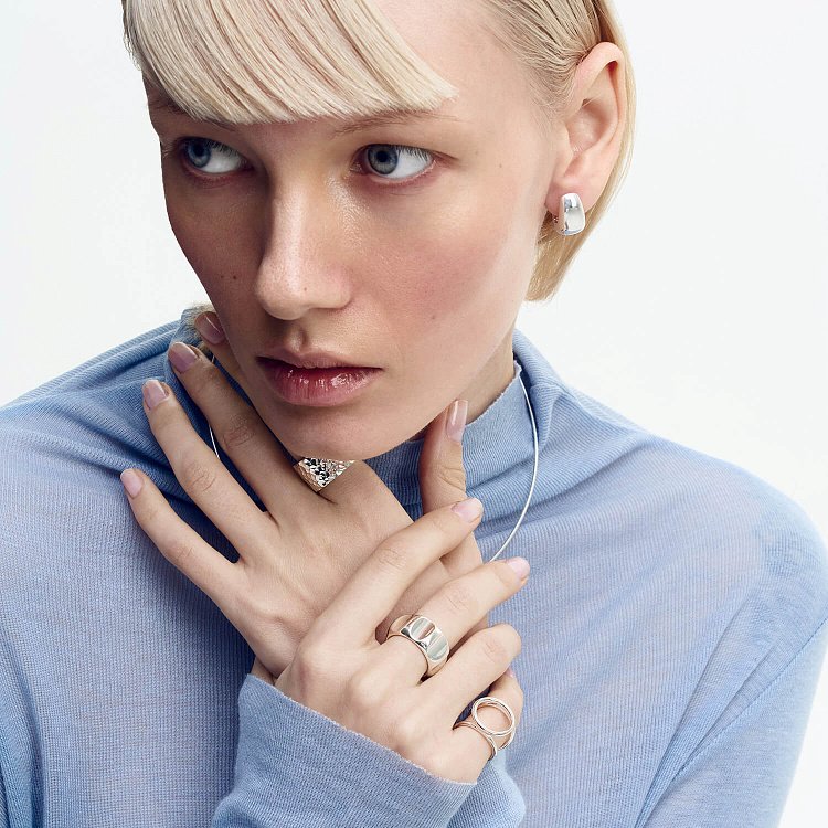 Широка каблучка "Марс" в сріблі 112206 від ювелірного магазину Онікс - 23