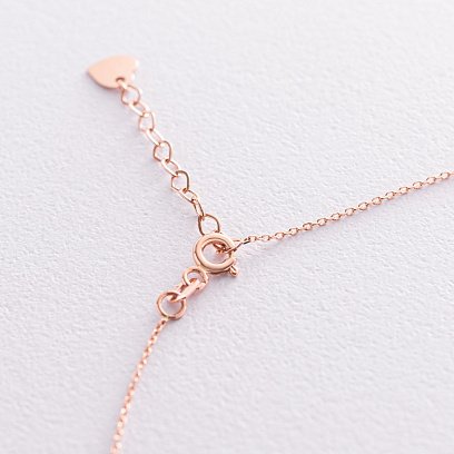 Кольє "Амелія" в червоному золоті (фіаніт) кол01899 №6