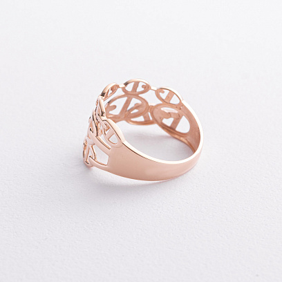 Золота каблучка "Helen" к08413 №2