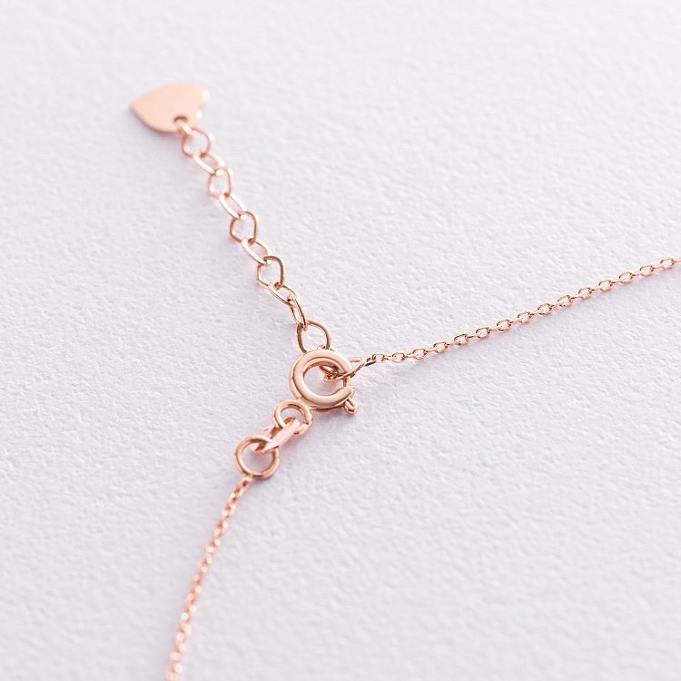 Кольє "Амелія" в червоному золоті (фіаніт) кол01899 від ювелірного магазину Онікс - 5