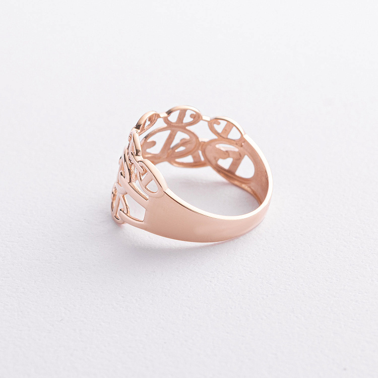 Золота каблучка "Helen" к08413 від ювелірного магазину Онікс - 1