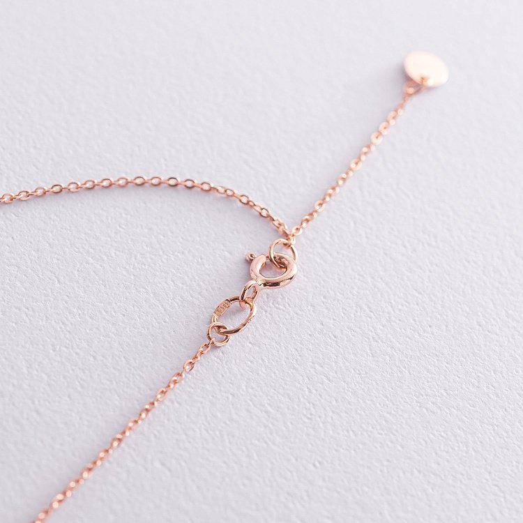 Золотое колье с крестиком 860251 от ювелирного магазина Оникс - 4