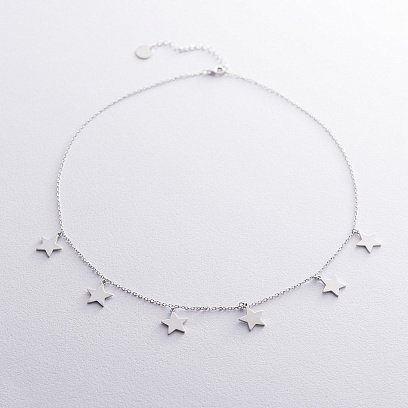 Срібне кольє "Зірочки" 18948