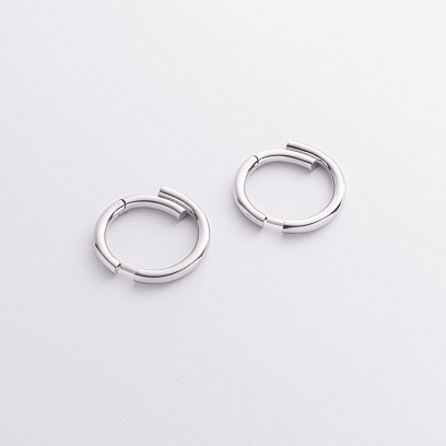 Серьги - кольца "Wendy" в серебре 7335 №3