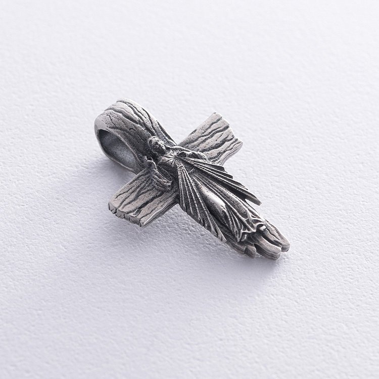 Срібний хрест "Господь Вседержитель" 7094 від ювелірного магазину Онікс - 5