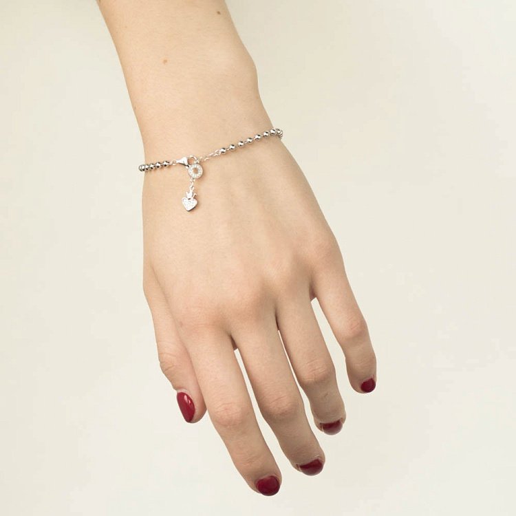 Серебряный браслет с шариками 141276 от ювелирного магазина Оникс - 4