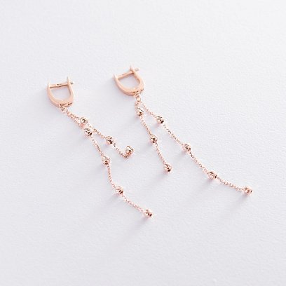 Золотые серьги "Шарики" с06751