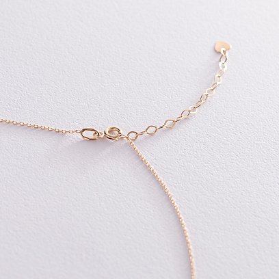 Колье "Влюбленное сердце" в желтом золоте кол01987 №4