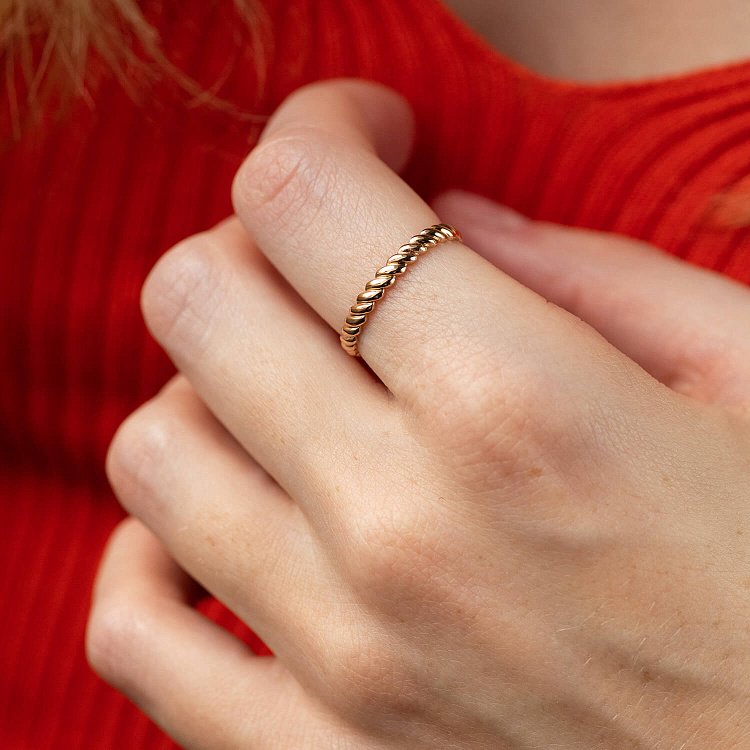 Каблучка "Margaret" у червоному золоті к07529 від ювелірного магазину Онікс - 4