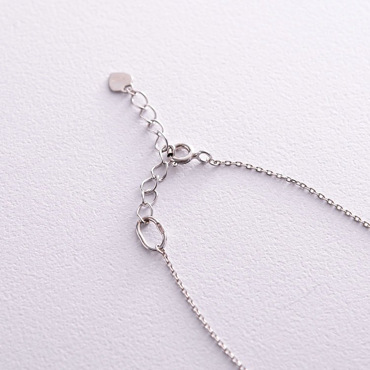 Серебряное колье "Сердечки" 908-01075 от ювелирного магазина Оникс - 5