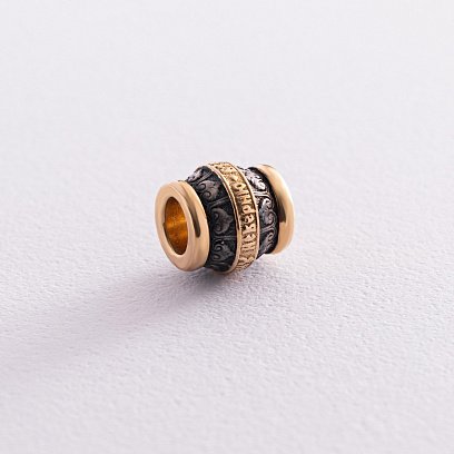 Срібний шарм з позолотою "Віра" 132345