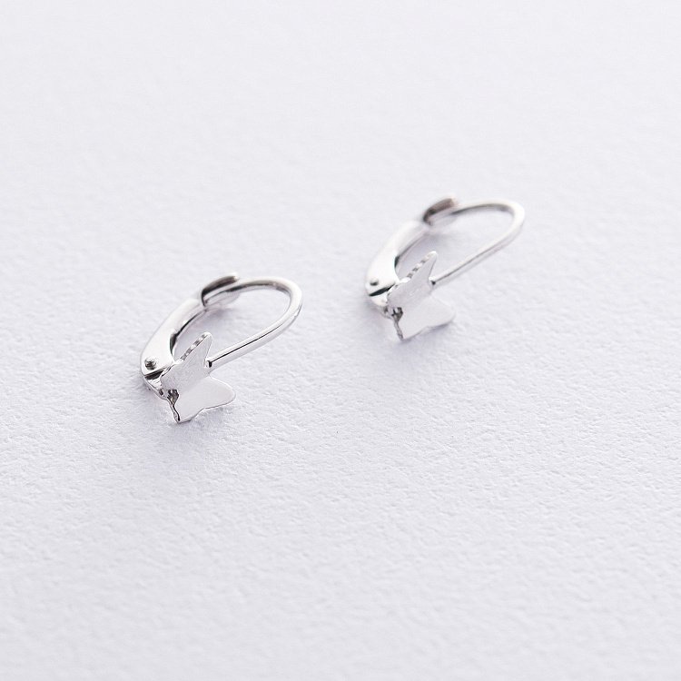 Дитячі золоті сережки "Метелики" с05895 від ювелірного магазину Онікс