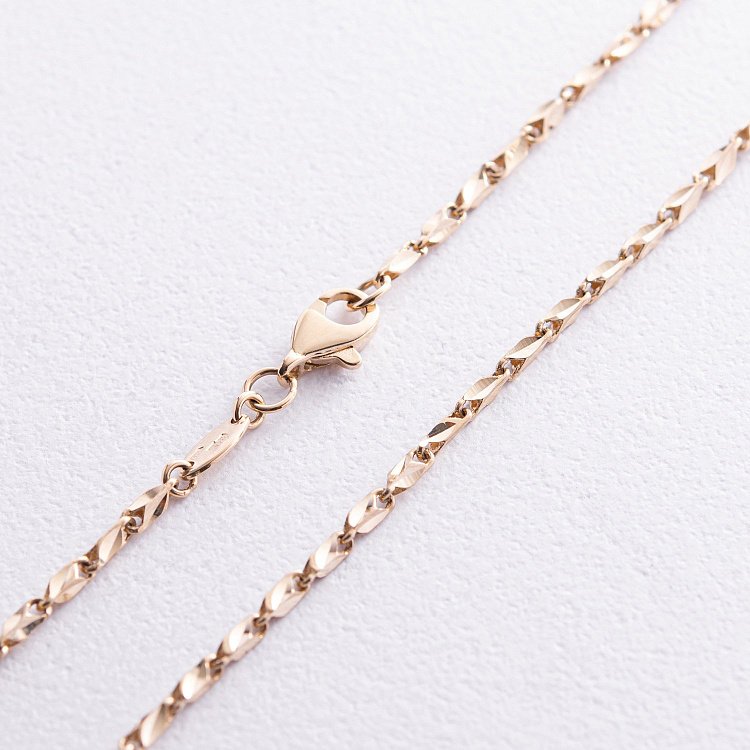 Фантазийная цепочка в желтом золоте ц00475 от ювелирного магазина Оникс