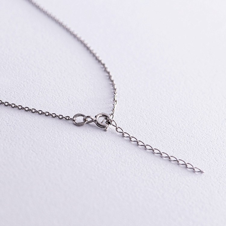 Серебряное колье "Монетка" 1106 от ювелирного магазина Оникс - 1