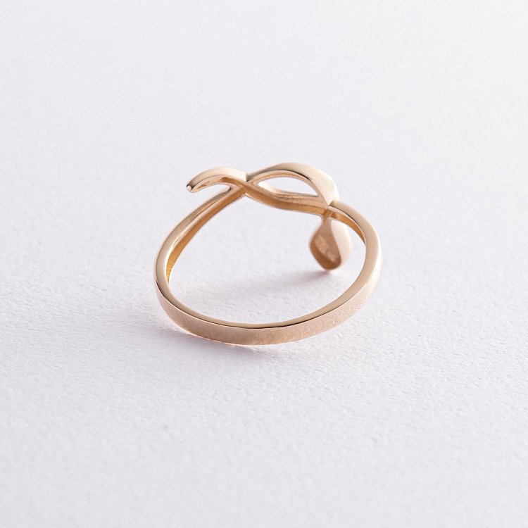 Кольцо "Змея" в желтом золоте к07425 от ювелирного магазина Оникс - 5