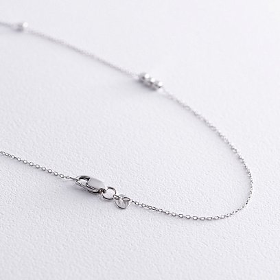 Колье "Розарий" в белом золоте кол02212 №6