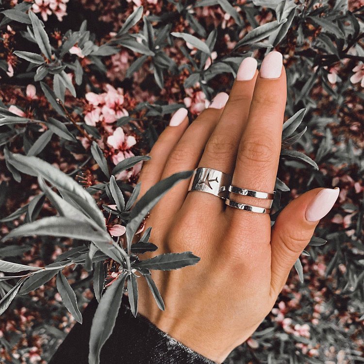 Серебряное кольцо "Самолет" 112228 от ювелирного магазина Оникс - 5